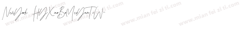 NewYork HYXiaoBoMeiYanTiW字体转换